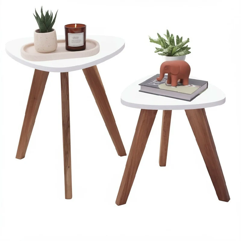 Mesa Nórdica Triangular - Set x 2 - Pequeña & Mediana