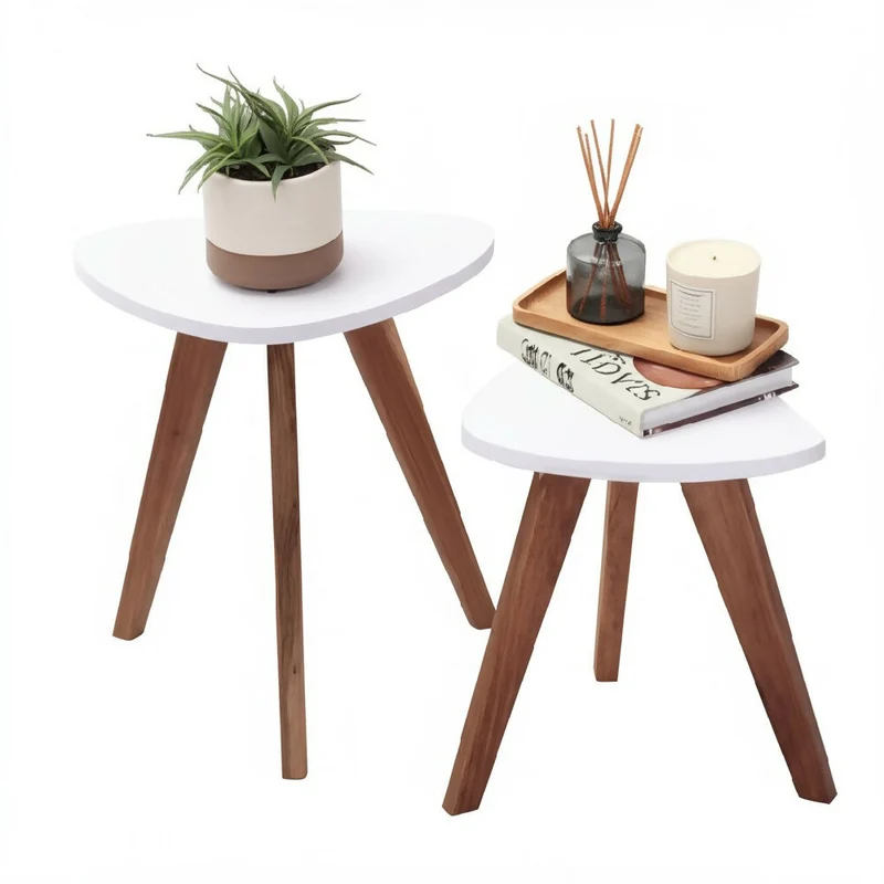 Mesa Nórdica Triangular - Set x 2 - Pequeña & Mediana