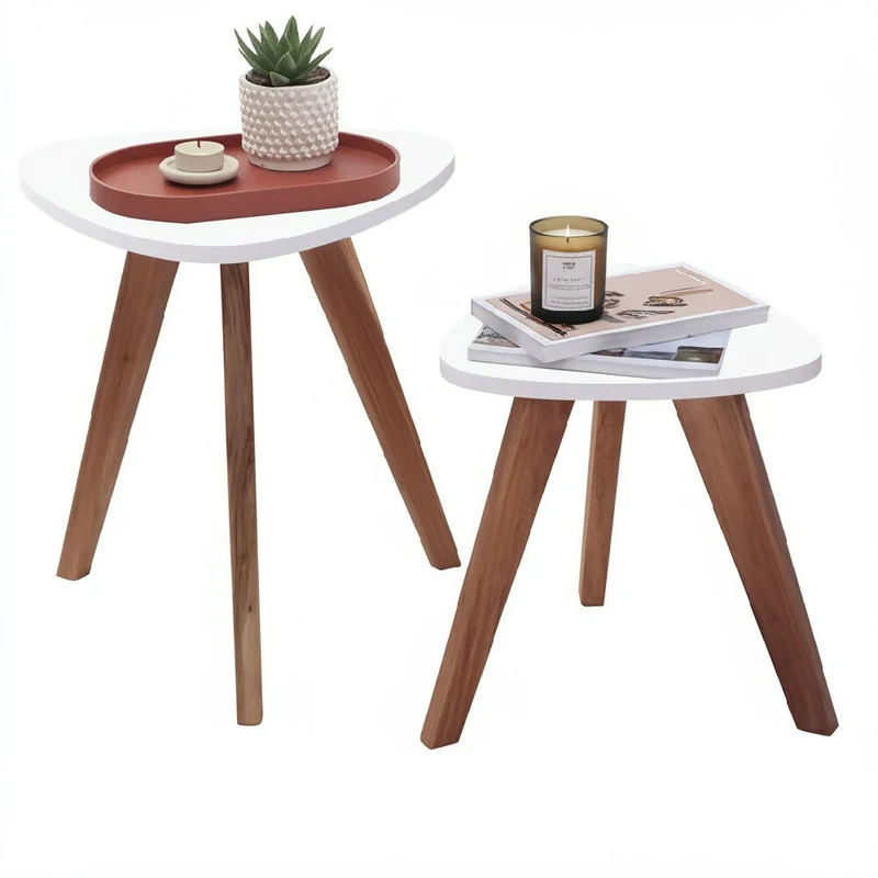 Mesa Nórdica Triangular - Set x 2 - Pequeña & Mediana