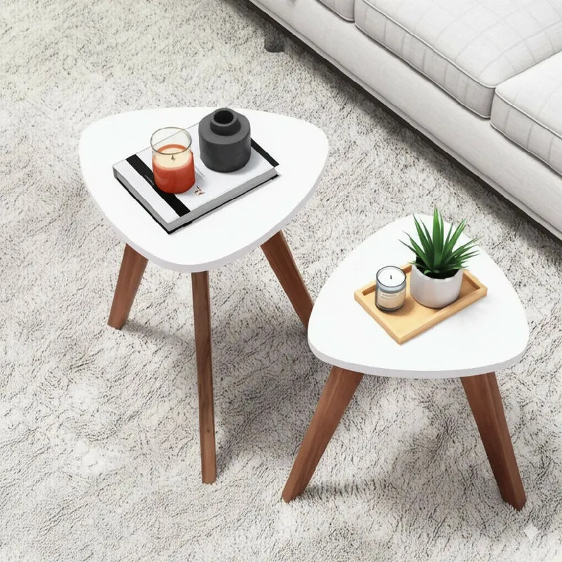Mesa Nórdica Triangular - Set x 2 - Pequeña & Mediana