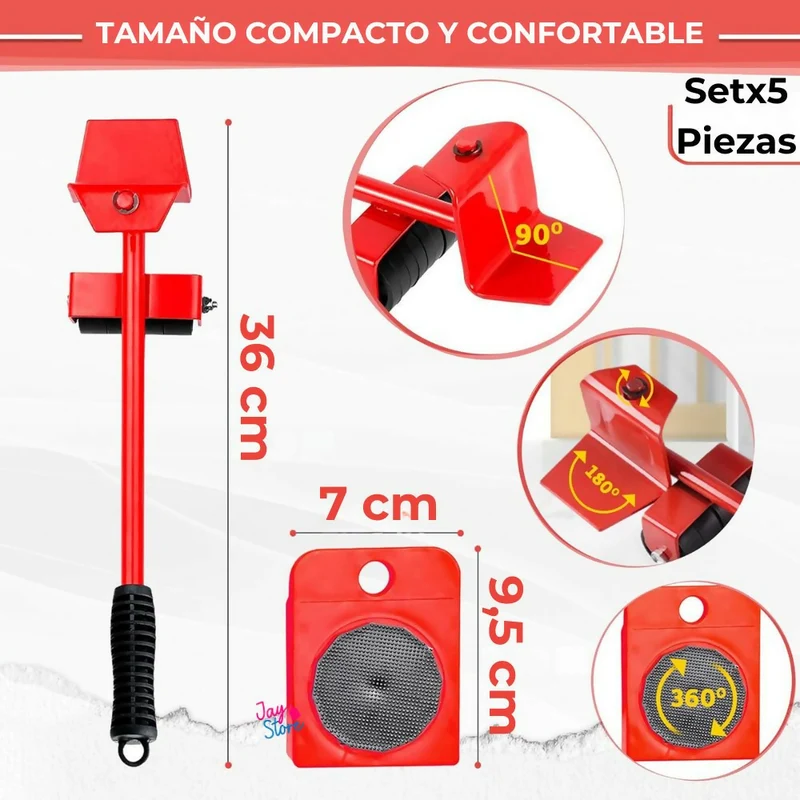 Herramienta Elevador de Muebles Base Soporte Objetos Pesados