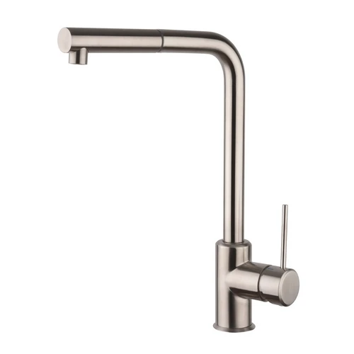 Miscelatore monocomando lavello con doccia estraibile linea pin nero opaco
