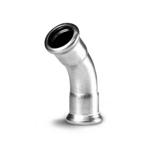 Curva ff 45 a pressare in acciaio cabonio diam. 28