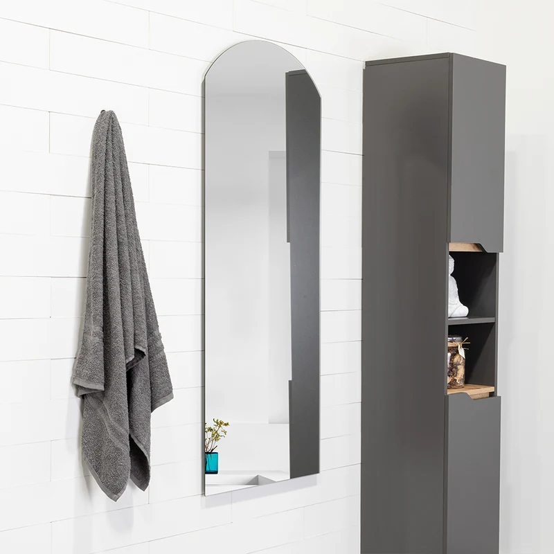Espejo Rectangular Oporto, Gris, Diseño Moderno