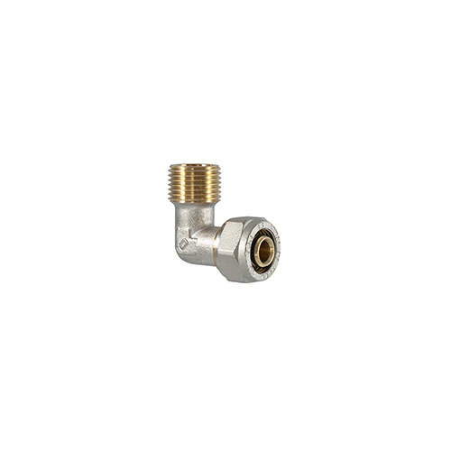 Raccordo curvo maschio a compressione per multistrato 1/2 x 20