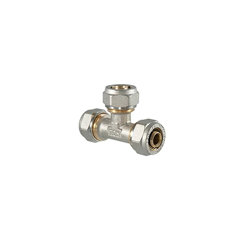 Raccordo tee a compressione per multistrato 32x32x32