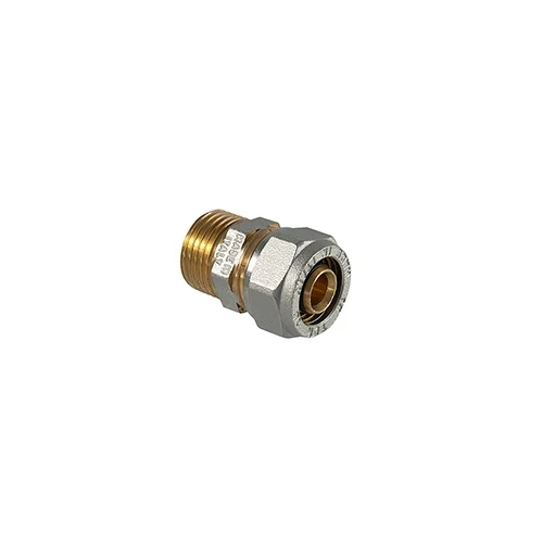 Raccordo diritto maschio a compressione per tubo multistrato 1 x 26 3 00
