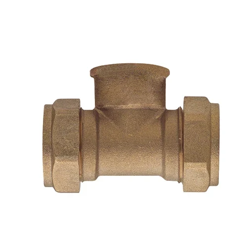 Tee f con fil rp a compressione per rame 1/2 x 16