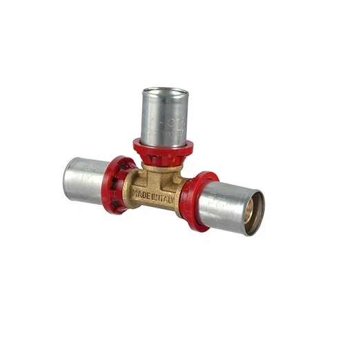 Raccordo tee a pressare per multistrato 32x26x32