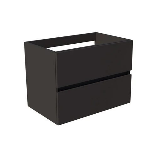 Base 2 cassetti sospesa city legno nodato cm 70