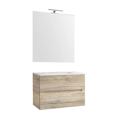 Mobile bagno sospeso linea talia da 70 cm bianco lucido