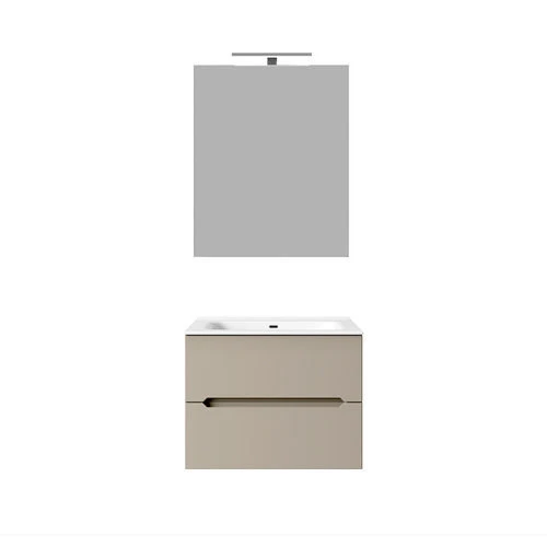 Mobile bagno sospeso linea talia da 60 cm tortora opaco