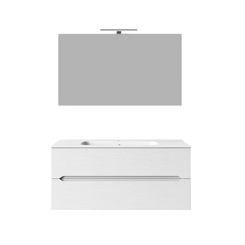 Mobile bagno sospeso linea talia da 120 cm bianco lucido