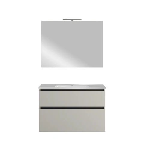 Mobile bagno linea level da 80 cm bianco opaco