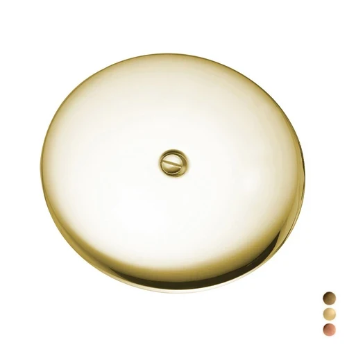 Piastra pavimento in ottone diam. 150 ramata