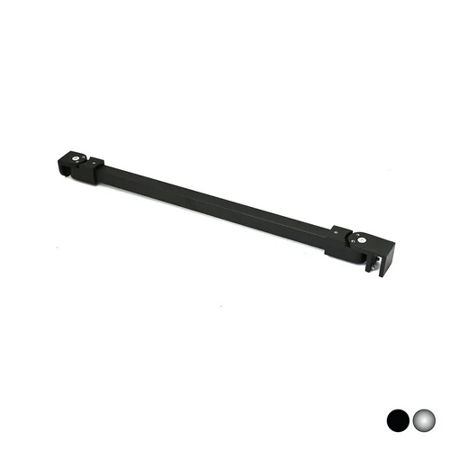 Braccio per walk in quadro 2 teste snodabili cm 120 nero