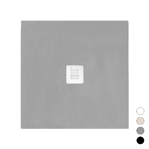 Piatto doccia linea emotion mod. serenity quadrato grigio 7035 cm 120 x 120