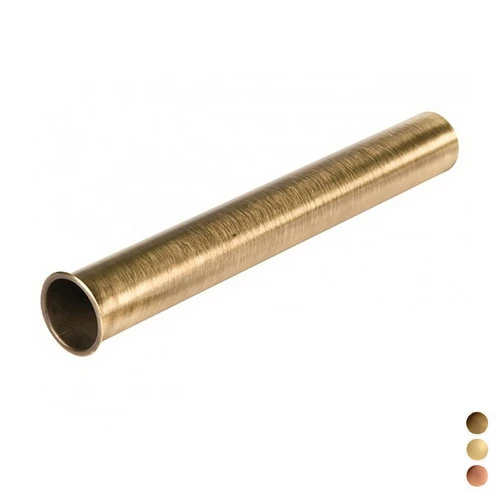 Canotto in ottone con flangia d. 30x300 bronz./flangia 1 1/4