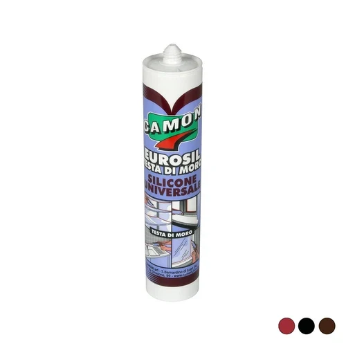 Sigillante siliconico acetico eurosil 280 ml rosso siena