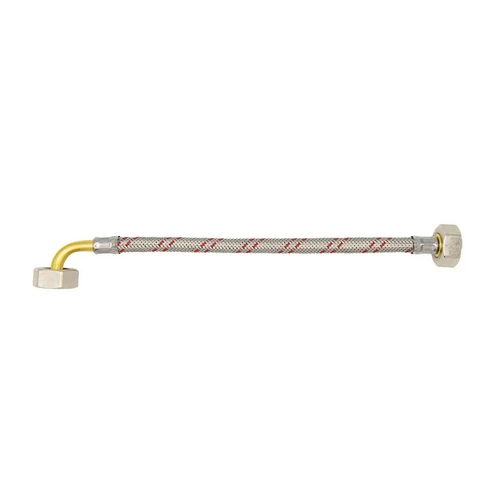 Flessibile inox per elettrodomestici dn 10 con curva cm 200 ff 3/4x3/4