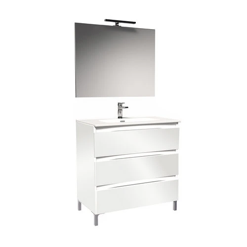 Mobile bagno valencia l. 100 cm rovere scuro
