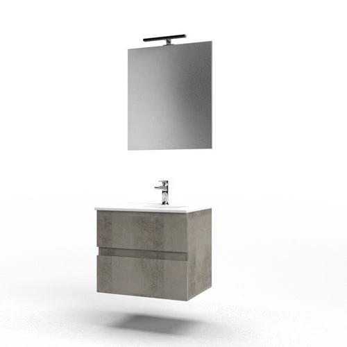 Mobile bagno sospeso mod. stile l. 60 cm quercia bianca