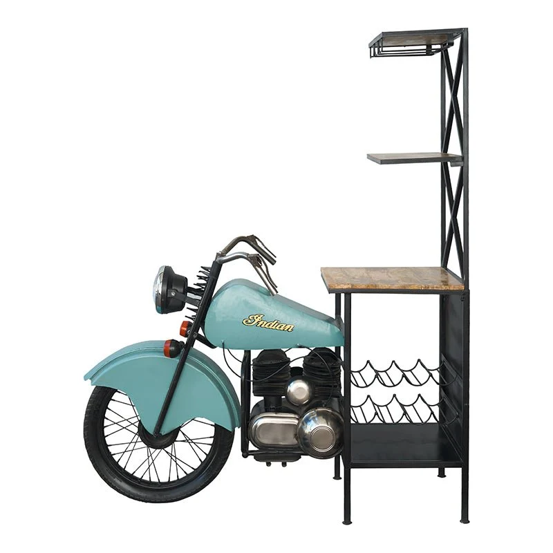 Estanteria botellero moto vintage Indian