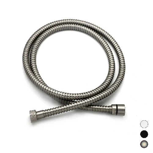 Flessibile doccia in ottone nichel spazzolato opaco cm 150