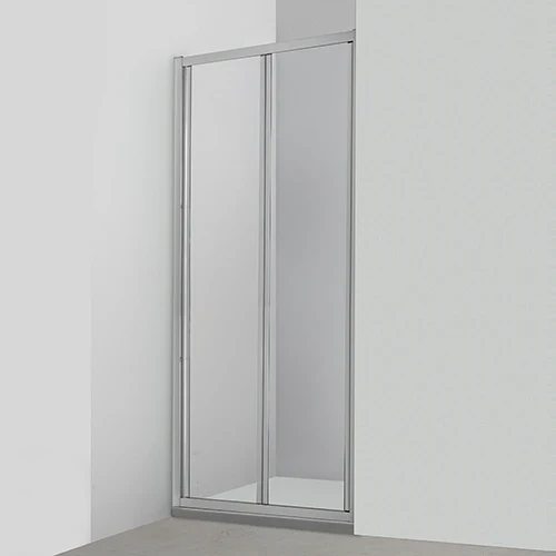 Porta doccia a libro fast plus cristallo cm 67-71 profilo cro/vetr. trasp