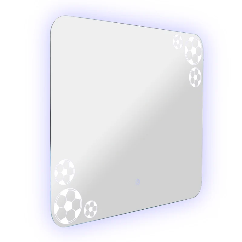 Espejo Rectangular Tory, con Bordes Redondeados LED + Touch