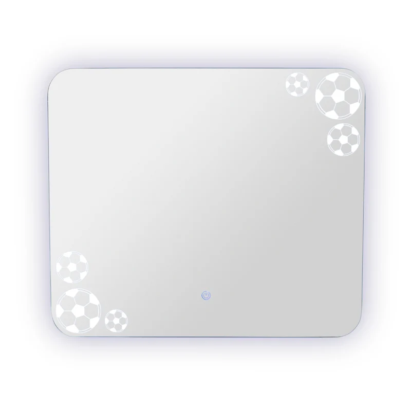 Espejo Rectangular Tory, con Bordes Redondeados LED + Touch