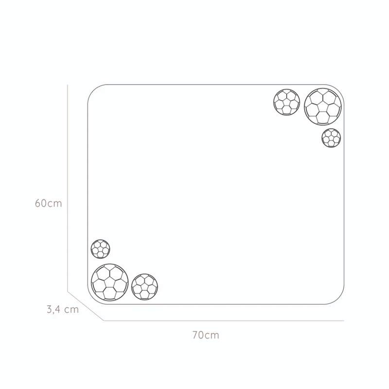 Espejo Rectangular Tory, con Bordes Redondeados LED + Touch