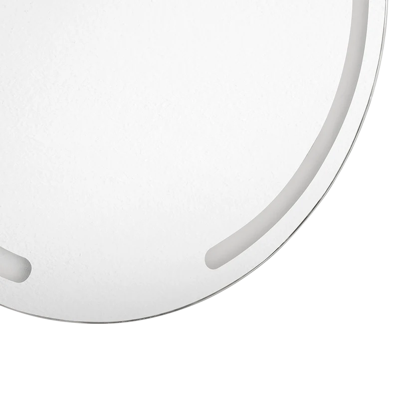 Espejo Ovalle, Circular con Diseño en Sandblasting