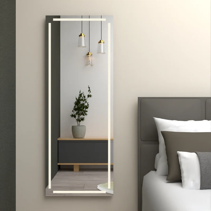 Espejo Lugo, Rectangular con Diseño en Sandblasting
