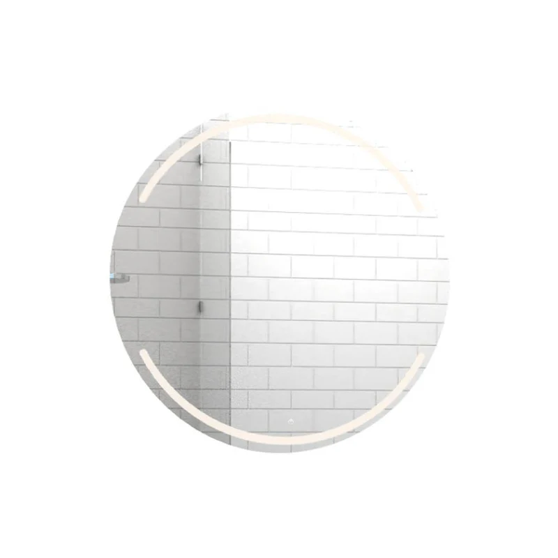 Espejo Circular Dallas, Gris, con Luz LED - Sensor