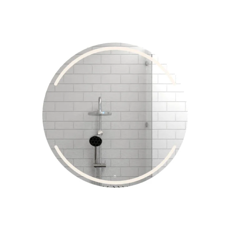 Espejo Circular Dallas, Gris, con Luz LED - Sensor