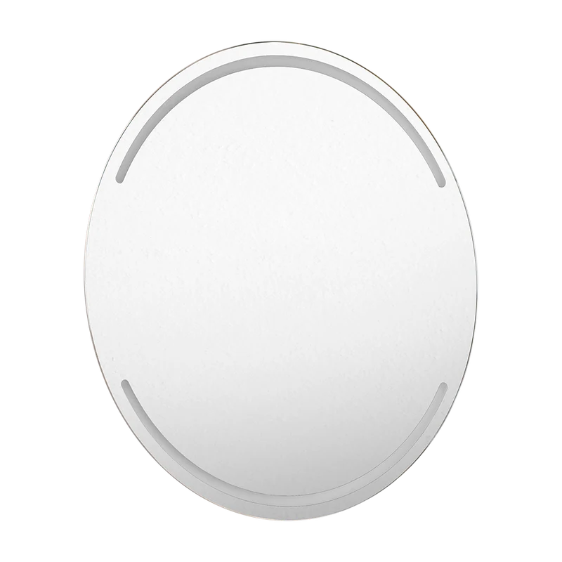 Espejo Circular Dallas, con Diseño en Sandblasting