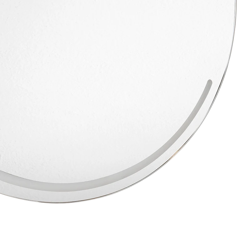 Espejo Circular Dallas, con Diseño en Sandblasting