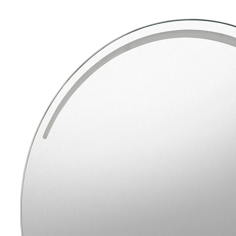 Espejo Circular Dallas, con Diseño en Sandblasting