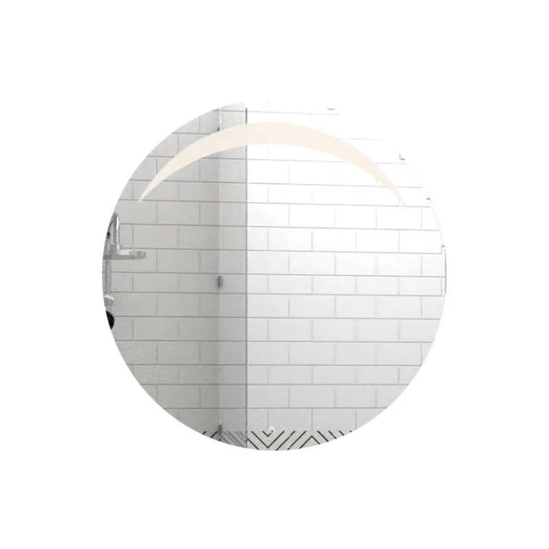 Espejo Circular Bombay, Gris, con Luz LED