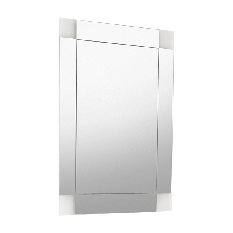 Espejo Rectangular Génova, Capri 75, Ensamble a la Pared con Diseño en Sandblasting