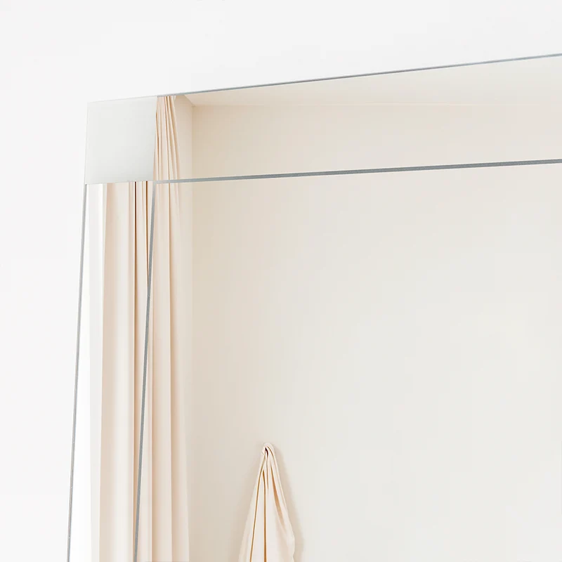 Espejo Rectangular Génova, Capri 75, Ensamble a la Pared con Diseño en Sandblasting