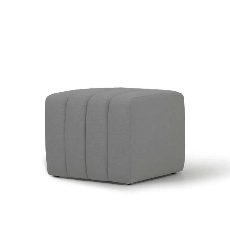 Puff Auxiliar Boston 55x55 - Gris Medio