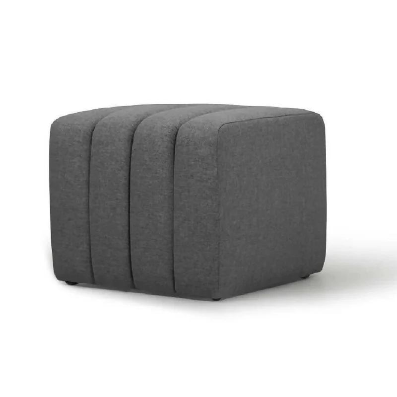 Puff Auxiliar Boston 55x55 - Gris Oscuro