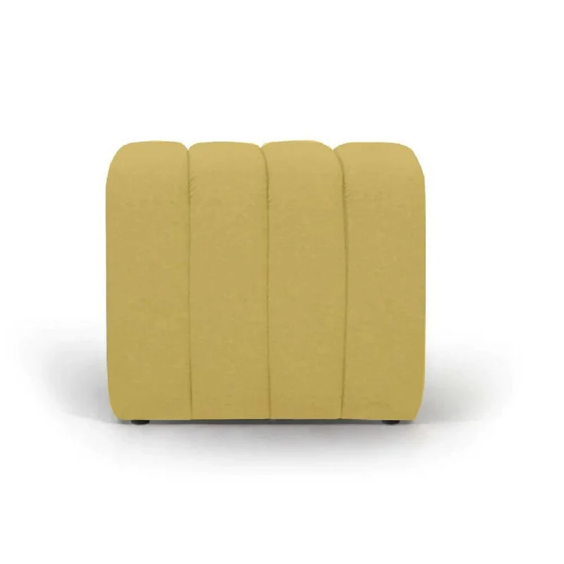 Puff Auxiliar Boston 55x55 - Mostaza