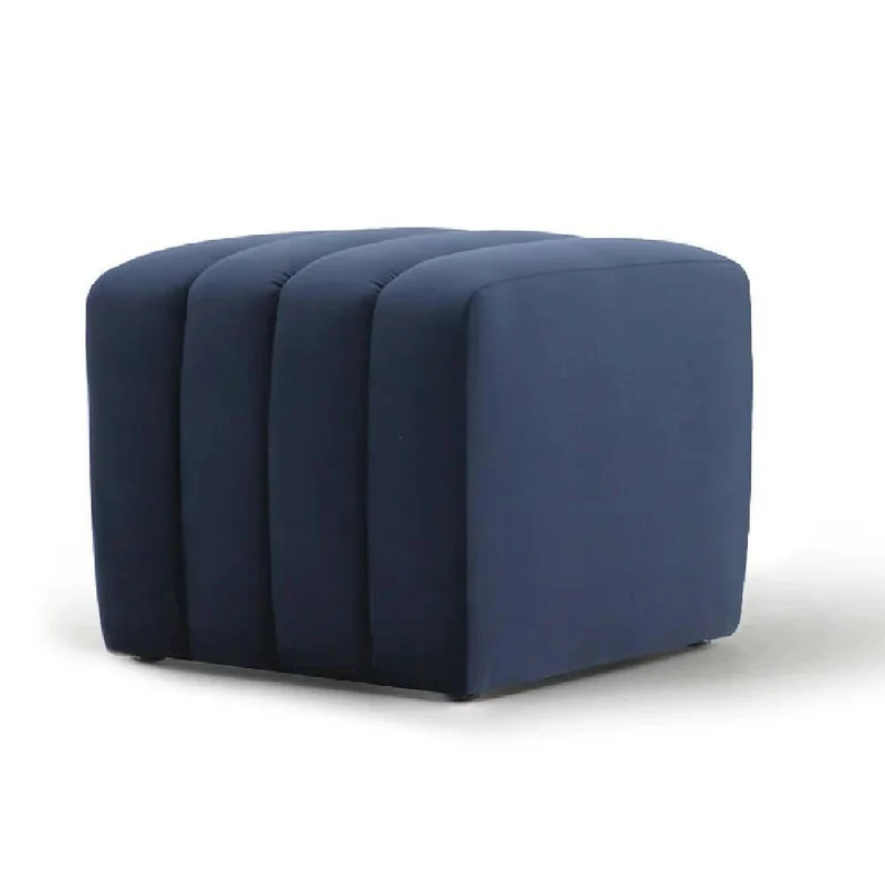 Puff Auxiliar Boston 55x55 - Azul