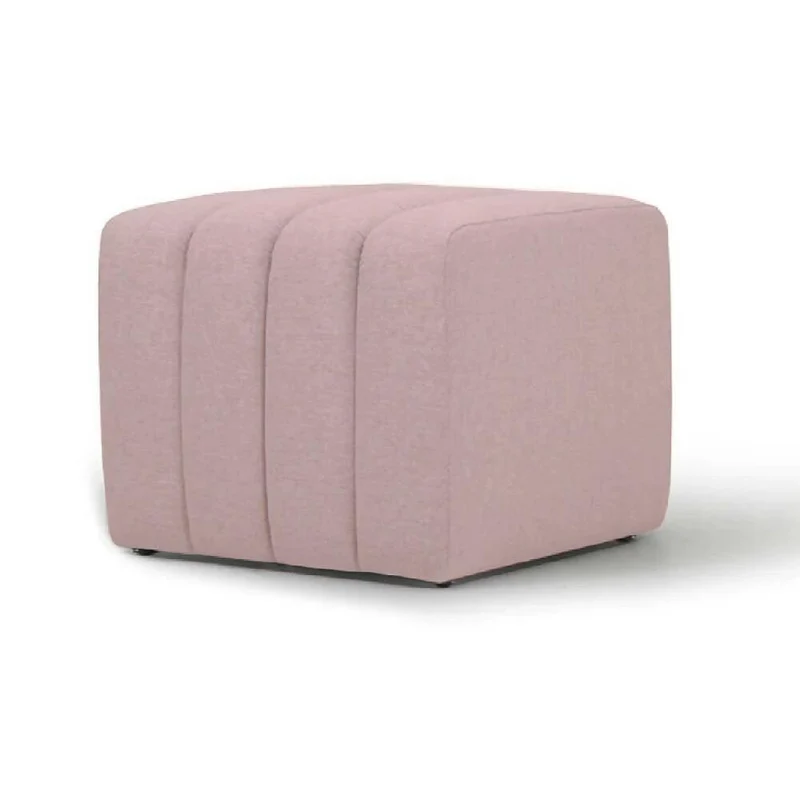 Puff Auxiliar Boston 55x55 - Rosa