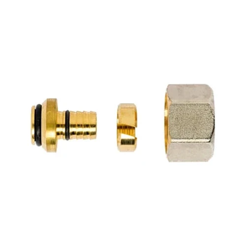 Raccordo per tubo multistrato metallo plastico 16x2