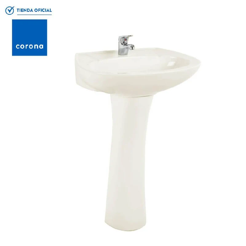 Lavamanos Corona Máximo con Pedestal Beige