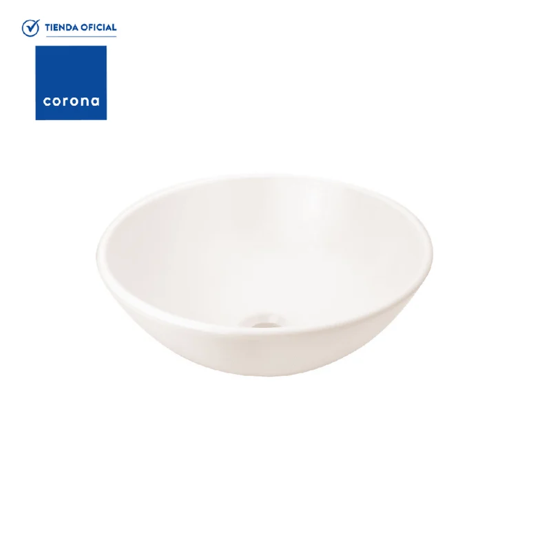 Lavamanos Corona Spazio II Vessel sin Desagüe Beige